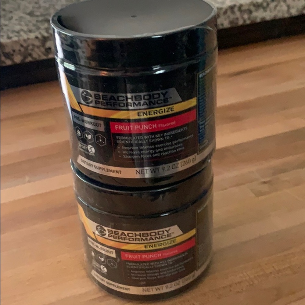 2 tubs of BEACHBODY ENERGIZE - Unopened